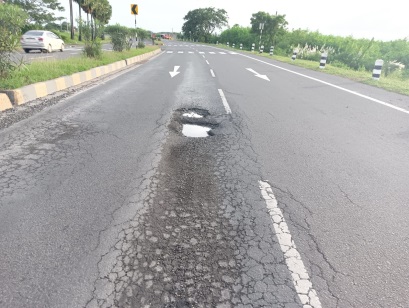 Notice on sever pavement distress