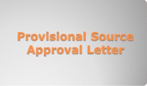 Road Material Source Approval letter