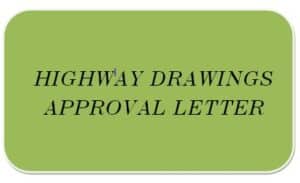 Highway drawings approval letter