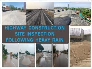 Highway Inspection Following Heavy Rain