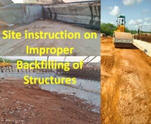 Improper Backfilling of Structures