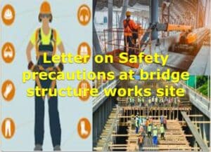 Safety precautions at bridge construction